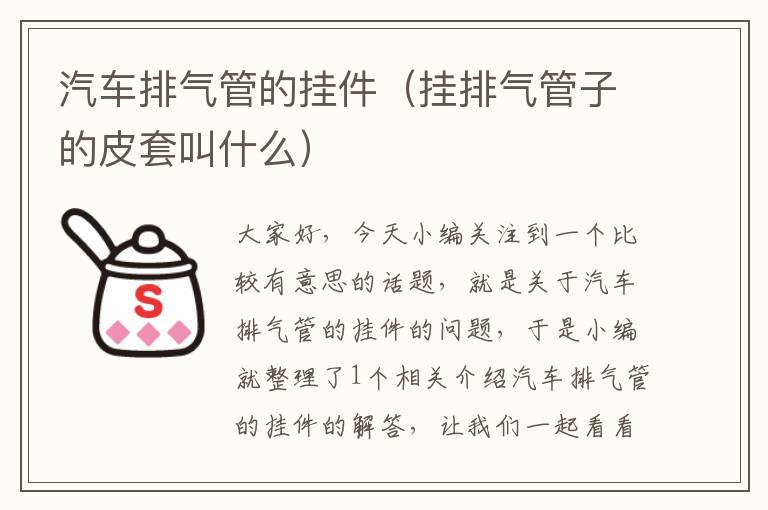 汽车排气管的挂件（挂排气管子的皮套叫什么）