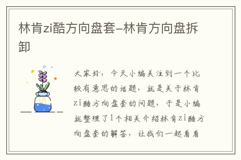 林肯zi酷方向盘套-林肯方向盘拆卸