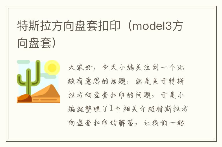 特斯拉方向盘套扣印（model3方向盘套）