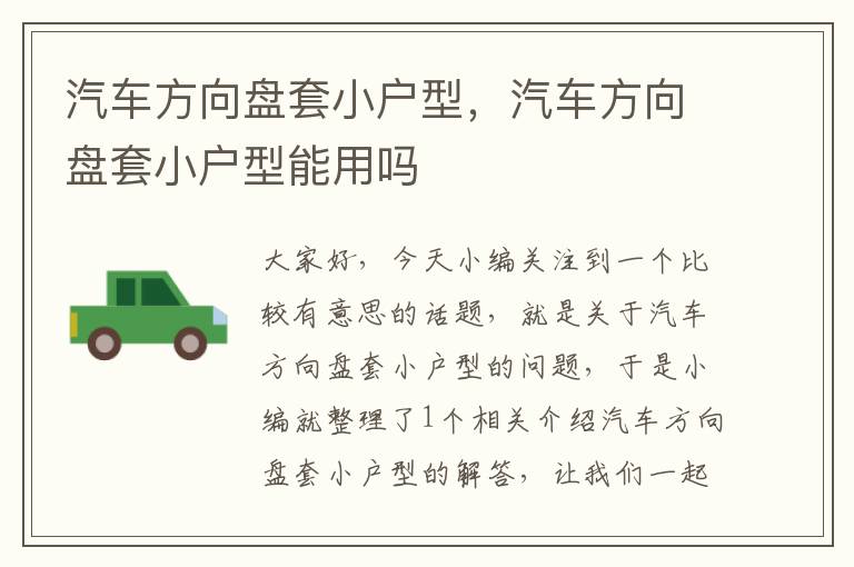 汽车方向盘套小户型，汽车方向盘套小户型能用吗