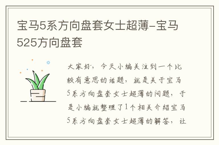 宝马5系方向盘套女士超薄-宝马525方向盘套