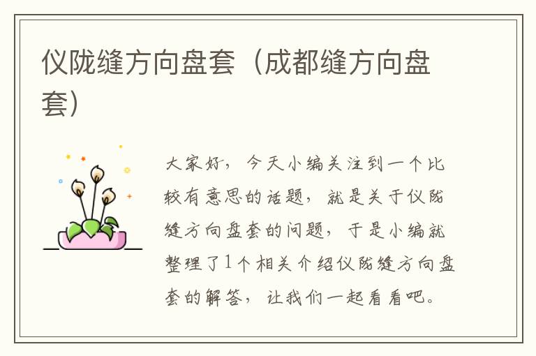 仪陇缝方向盘套（成都缝方向盘套）