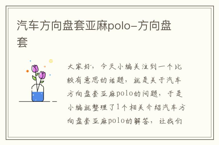 汽车方向盘套亚麻polo-方向盘 套