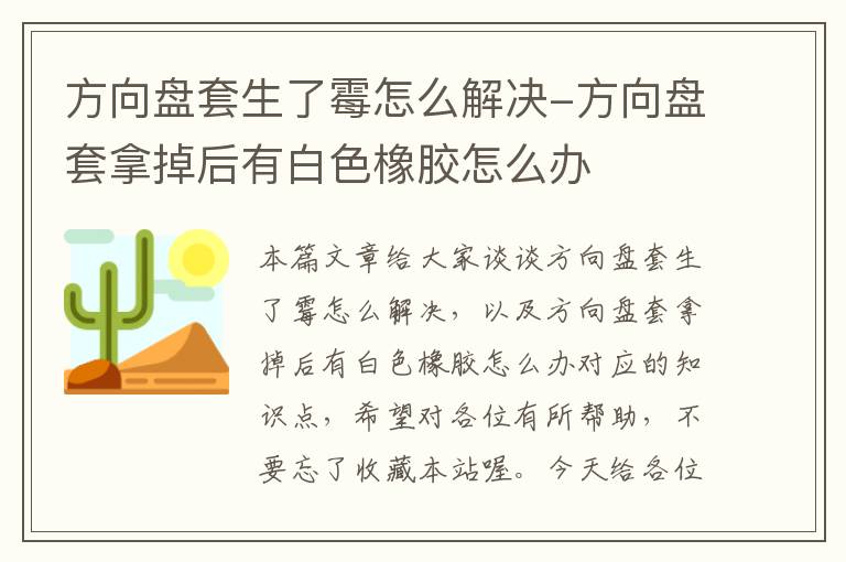 方向盘套生了霉怎么解决-方向盘套拿掉后有白色橡胶怎么办