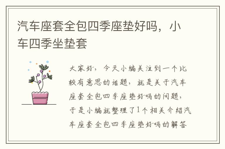 汽车座套全包四季座垫好吗，小车四季坐垫套