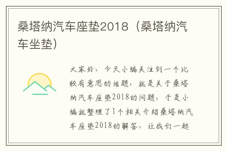 桑塔纳汽车座垫2018（桑塔纳汽车坐垫）