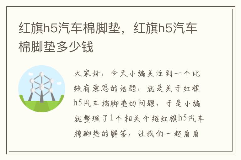 红旗h5汽车棉脚垫，红旗h5汽车棉脚垫多少钱