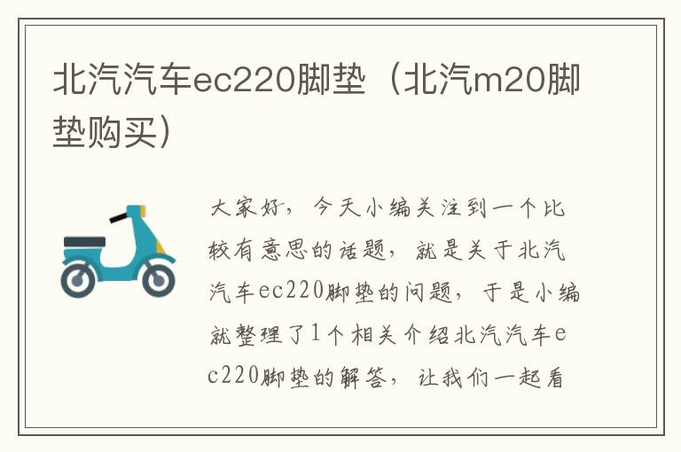 北汽汽车ec220脚垫（北汽m20脚垫购买）